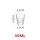 35 мл восьмиугольной чашки [Baijiu стекло меньше и осторожнее]
