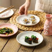 [日式零食盘陶瓷干果盘点心盘糖果盘调味小碟子小吃盘子坚果盘骨碟]