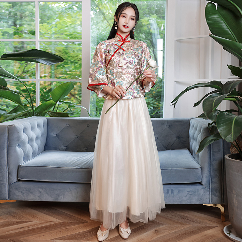  4XL+Flower Fairy D style satin sleeves   + $0.48 