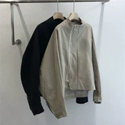 Dongdaemun Quần áo nam Hàn Quốc cá tính mua sai vị trí ngưỡng cổ áo cổ áo ngắn raglan áo khoác mùa thu 90815 - Áo khoác