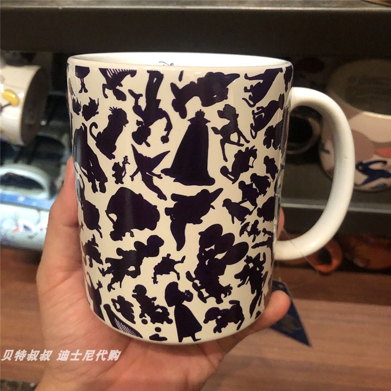 A Variety Of Character Graffiti 580MlShanghai Disney Purchasing agent Mickey Minnie Aisha Vigny Donald Duck Steve lovers ceramics Mug Water cup