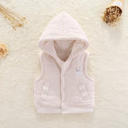 Áo vest cho bé mùa xuân và mùa thu cotton dày bông nam và nữ Áo bé ấm áp bên ngoài mặc vest cho bé - Áo ghi lê