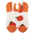 Cam cam sữa trắng hit màu táo đôi nam thuyền vớ miệng nông nghệ Nhật Bản vớ cotton hoang dã Nhật Bản - Vớ bông Vớ bông