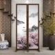 Tùy chỉnh 
            màn hình tối giản hiện đại phòng khách vách ngăn tường lối vào cửa hiên nhà gấp di động mới kiểu Trung Quốc chặn gỗ rắn sáng sang trọng