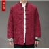 Tang phù hợp với nam giới trung niên và người cao tuổi áo khoác cotton áo khoác mùa thu và mùa đông cotton và vải lanh Trung Quốc retro Hanfu sinh nhật thường ngày của bố quần áo Trang phục dân tộc
