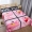 Phim hoạt hình dễ thương mèo ngủ Han bông nhám in tờ Ký túc xá đơn 1,2 mét Đôi 1,8 mét - Khăn trải giường