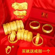 Rồng Phoenix vòng tay nữ đám cưới cô dâu trang sức vàng lợn vòng cổ Trung Quốc đám cưới cát vàng mô phỏng cửa hàng vàng mô hình Xu Ping trang sức