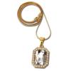 Golden chain, with gem, 46cm