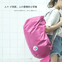 Hàn quốc phiên bản của đơn giản Oxford vải lưu trữ di động ba lô gấp ba lô túi sinh viên du lịch ba lô mua sắm túi balo local brand