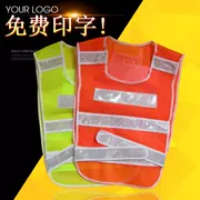 Áo phản quang vải vest an toàn quần áo lao động bảo hiểm vệ sinh xây dựng mạng lưới giao thông cưỡi bảo vệ quần áo in