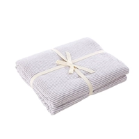 Cotton rộng và mỏng sọc đan bông ngủ nude chăn quilt Đôi đơn giản Giường đơn quilt bao gồm màu rắn - Quilt Covers chăn hè everon