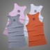 (4 cái) mùa hè vest nam mỏng căng tự trồng bông thể thao màu rắn thanh niên in không tay T-Shirt triều Áo vest cotton