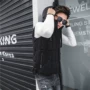 Mùa thu và mùa đông mới Hàn Quốc nam mỏng manh áo vest cotton thanh niên sinh viên giản dị bánh mì vest vest áo bomber