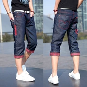 Mùa hè mới quần short nam giản dị quần mỏng nam 7 điểm bảy điểm quần lớn quần denim đi biển