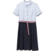 [Giá mới 149 nhân dân tệ] Shangdu Biala 2018 mùa hè mới phong cách sọc đầm ngắn tay Một chiếc váy áo từ Sản phẩm HOT