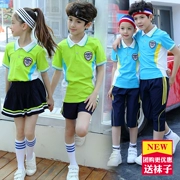 Trường tiểu học đồng phục mùa hè quần áo 2018 trẻ em mới của quần áo mẫu giáo nhóm quần áo dịch vụ lớp dịch vụ thể thao phù hợp với tùy biến