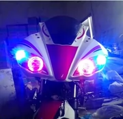 Xe máy Zongshen sét ZS250GS-3A đèn pha lắp ráp đèn xenon đèn thiên thần mắt quỷ