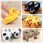 Sáng tạo Pokemon Pokemon Bear Cotton Twisted Kaqiu Dahuang Duck Bao gồm tất cả sang trọng Cặp đôi dép bông