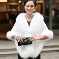 [Đặc biệt hàng ngày] Áo choàng lông thú 2016 Phụ nữ dài khăn choàng mỏng Da giả lông - Faux Fur áo khoác lông thú