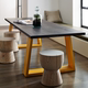 Loft đồ nội thất bàn ăn và ghế sắt rèn bàn bàn hội nghị bàn máy tính xách tay thiết kế văn phòng dài tối giản gỗ rắn Đồ nội thất thiết kế