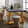 Loft đồ nội thất bàn ăn và ghế sắt rèn bàn bàn hội nghị bàn máy tính xách tay thiết kế văn phòng dài tối giản gỗ rắn ghế xoay giá rẻ