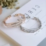 Thời trang hàn quốc rose gold geometric mở vòng đeo tay nữ Hàn Quốc phiên bản của hoang dã vòng đeo tay đơn giản xu hướng sinh viên bracelet trang sức ngọc hồng lựu