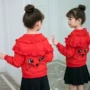 Áo khoác trẻ em nữ mùa xuân hè 2018 phiên bản mới của Hàn Quốc áo sơ mi nữ trẻ em áo khoác dài tay cho trẻ em quần áo trẻ sơ sinh