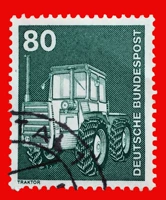 Марки, резной сельскохозяйственный трактор, Германия