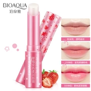 BIOAQUA Strawberry Color Soft Lip Balm Giữ ẩm dưỡng ẩm Richness Gentle Lip Balm Lip Care