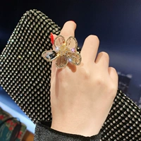 Кварц, японское кольцо, модное украшение, на указательный палец, легкий роскошный стиль, популярно в интернете