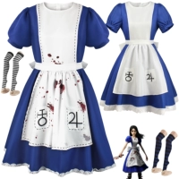 Костюм костюмы горничной аниме маленькое снежинка платье горничной Алисы