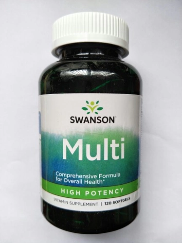 Американский оригинальный Swanson High Content Composite Vitamin Trace Element Soft Capsules 120 Capsules