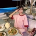 Phần dài lỏng bf gió lớn t- shirt đầu màu hồng 2018 mới nữ mùa hè Hàn Quốc phiên bản của chiếc áo thiếu ngắn tay t- shirt váy áo phông nữ rộng Áo phông