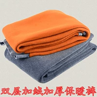 Quần ấm mùa đông nam cộng với nhung dày trung niên cha 40-50-60 tuổi eo cao thả lỏng quần cotton len legging nam