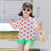 Nhà ga châu Âu là thương hiệu 361 quần áo trẻ em gái mới yêu thích áo thun ngắn tay cho bé gái mùa hè - Khác