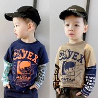 Весенний тонкий детский японский лонгслив подходит для мужчин и женщин, мультяшная футболка для мальчиков, детская одежда, длинный рукав