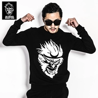 MONKEY KING mùa thu và mùa đông mới thể thao nam áo len áo thun cotton casual dài tay áo sơ mi áo phông tay dài