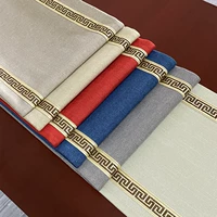 Новый китайский велосипедный флаг zen чайный стол длинная полоса хлопковая и льняная ткань