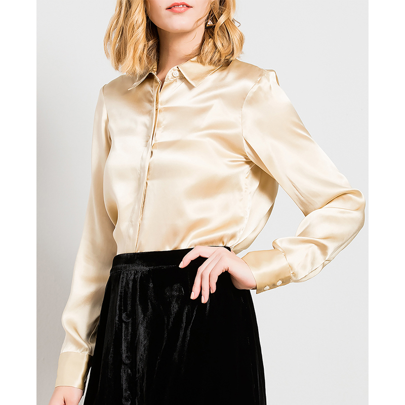 Купить женская рубашка Шелковая рубашка женщин с длинными рукавами длинный  участок весной новые 100 шелковые рубашки свободные грунт атласная блузка в  интернет-магазине с Таобао (Taobao) из Китая, низкие цены | Nazya.com