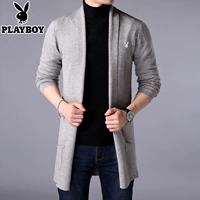 Playboy mùa thu đông mặc áo len nam áo len nam phiên bản Hàn Quốc của chiếc áo len tự trồng trong chiếc áo len dày phần dài áo len nam cổ lọ hàn quốc