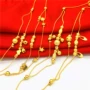 Đồng mạ vàng 24k Thời trang Hàn Quốc gợi cảm dài chuyển hạt cát vàng vòng chân nữ thời gian dài không phai màu trang sức Việt Nam - Vòng chân những mẫu lắc chân đẹp nhất
