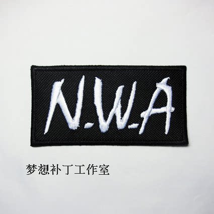 N.W.Aアルファベット刺繍パッチ貼付布ラベリングマジック貼付刺繍章