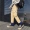Ins quần siêu cháy hiphop Quần yếm Mỹ nam bf thương hiệu thủy triều Harajuku thẳng Hồng Kông hương chín quần quần kaki túi hộp