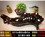 Gà cánh gỗ chạm khắc bàn trà Jinsi Nanmu cây rễ trà bàn tự nhiên toàn bộ bàn trà Kung Fu gốc G468 - Các món ăn khao khát gốc