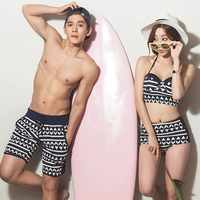 Trang web chính thức của Hàn Quốc nhập khẩu đồ bơi đôi mới bằng thép hỗ trợ chia áo tắm bikini quần đi biển 168 - Vài đồ bơi đồ đôi trắng đi biển	