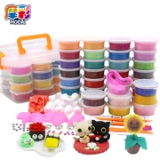 Mocha ánh sáng đất sét 24 màu bùn không độc hại plasticine không gian bông tuyết đất sét mềm 36 cát bộ đồ chơi trẻ em