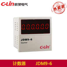 Электронное реле ускорения 欣灵jdm9-6（智能型）ac220v 24v数显计数继电器n.c.f制式 计数器