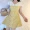 Mùa hè 2019 mới thon gọn cổ chữ V tay ngắn đơn váy A-line váy kẻ sọc khí chất váy nữ tính thủy triều - A-Line Váy đầm xòe
