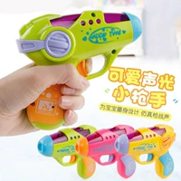 Mini trẻ em chiếu âm thanh điện và máy ánh sáng cậu bé câu đố 1-2-3 tuổi Đồ chơi trẻ em tay cầm súng đồ chơi bán đồ chơi trẻ em