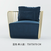 Одиночный диван (павлин синий)